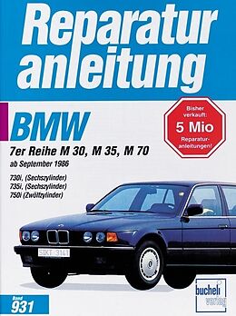 Kartonierter Einband BMW 730i / 735i / 750i ab 9/1986 von 