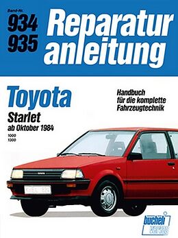 Kartonierter Einband Toyota Starlet ab Oktober 1984 von 