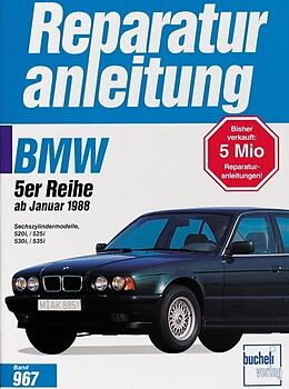 Kartonierter Einband BMW 520i / 525i / 530i / 535i ab 1/1988 von 