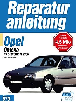 Kartonierter Einband Opel Omega ab September 1986 von 