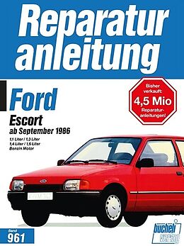 Kartonierter Einband Ford Escort ab September 1986 von 