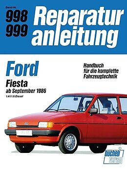 Kartonierter Einband Ford Fiesta ab September 1986 1,4i/1,6 Diesel von 
