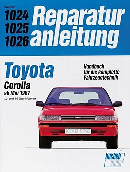Kartonierter Einband Toyota Corolla ab Mai 1987 von 