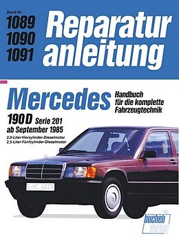 Kartonierter Einband Mercedes-Benz 190 D (W 201) ab 9/1985 von 