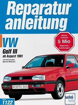 Kartonierter Einband VW Golf III, Benziner ab 1991 von 