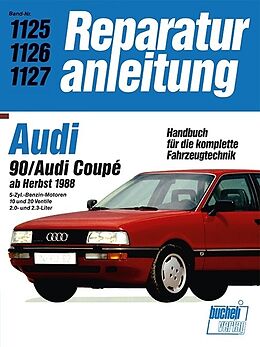 Kartonierter Einband Audi 90 / Audi Coupé ab Herbst 1988 von 
