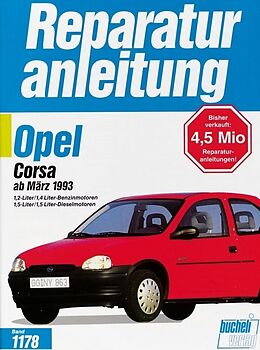 Kartonierter Einband Opel Corsa B von 
