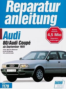 Kartonierter Einband Audi 80 / Audi Coupé ab September 1991 von 