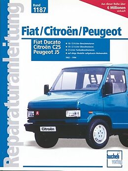 Kartonierter Einband Fiat Ducato / Peugeot J5 / Citroën C25 von 