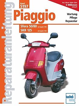 Kartonierter Einband Piaggio Sfera 50/80 ab Baujahr 1992, SKR 125 ab Baujahr 1994 von 