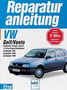 Kartonierter Einband VW Golf III / Vento Diesel von 