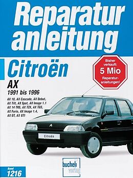 Kartonierter Einband Citroen AX 1991 bis 1996 von 