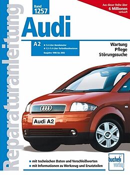 Kartonierter Einband Audi A2 - Baujahre 1998 bis 2002 von 