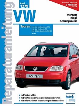 Kartonierter Einband VW Touran von 