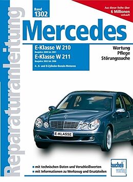 Kartonierter Einband Mercedes E-Klasse W210, 2000-2001, W211, 2002-2006 Benziner von 