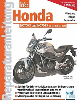 Kartonierter Einband Honda NC 700 S und NC 700 X (ab Modelljahr 2012) von 