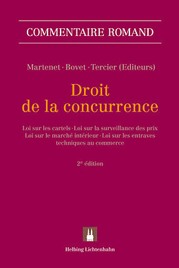 Leinen-Einband Droit de la concurrence von Vincent Martenet, Christian Bovet, Pierre Tercier