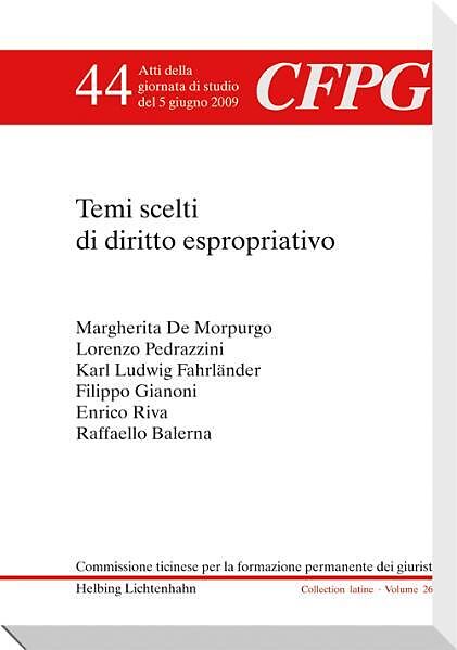 Temi scelti di diritto espropriativo