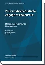 Fester Einband Pour un droit équitable, engagé et chaleureux von 