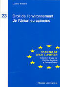 Couverture cartonnée Droit de l'environnement de l'Union européenne de Ludwig Krämer