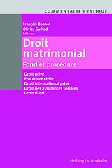 Livre Relié Droit matrimonial de Francois; Guillod, Olivier baumet