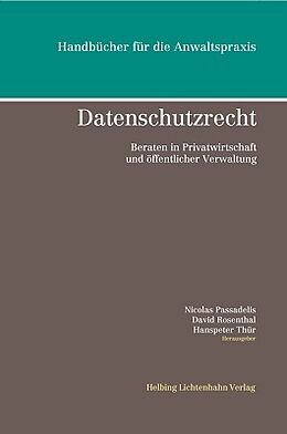Fester Einband Datenschutzrecht von Reto Ammann, Nicole Beranek Zanon, Matthias Bossardt