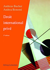 Couverture cartonnée Droit international privé de Andreas Bucher, Andrea Bonomi