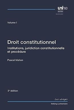 Livre Relié Droit constitutionnel 01 de Pascal Mahon
