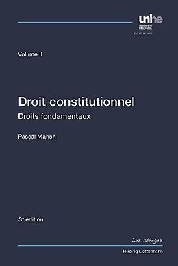 Livre Relié Droit constitutionnel 02 de Pascal Mahon