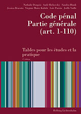 Couverture cartonnée Code pénal, Partie générale de Nathalie Dongois, Aude Bichovsky, Sandra Blank