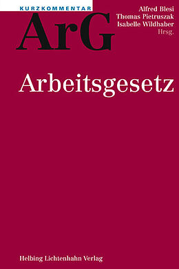 Fester Einband Kurzkommentar ArG von Roland Bachmann, Alfred Blesi, Frank Emmel