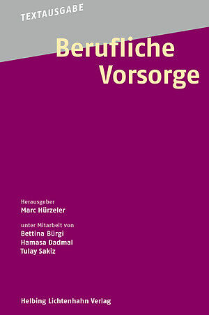 Textausgabe Berufliche Vorsorge