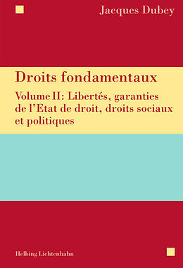 Livre Relié Droits fondamentaux Volume II de Jacques Dubey