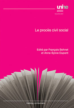 Couverture cartonnée Le procès civil social de 