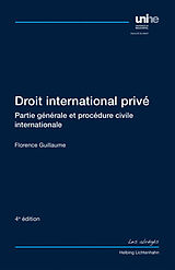 Couverture cartonnée Droit international privé de Florence Guillaume