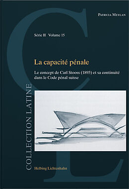 Kartonierter Einband La capacité pénale von Patricia Meylan