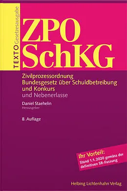 Paperback Texto ZPO/SchKG von 