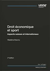 Kartonierter Einband Droit économique et sport von Madalina Diaconu