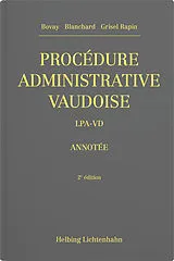 Fester Einband Procédure administrative vaudoise von Benoît Bovay, Thibault Blanchard, Clémence Grisel Rapin