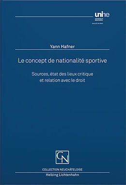 Couverture cartonnée Le concept de nationalité sportive de Yann Hafner