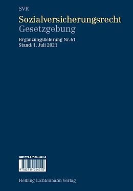 Loseblatt Sozialversicherungsrecht - Gesetzgebung EL 61 von 