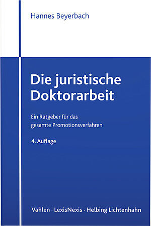 Die juristische Doktorarbeit