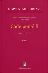 Livre Relié Code pénal II de Joséphine Auberjonois, Jean-Luc Bacher, Tano Barth