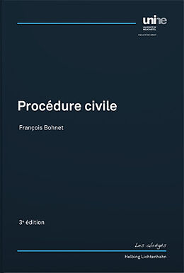 Couverture cartonnée Procédure civile de François Bohnet