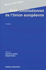 Kartonierter Einband Droit constitutionnel de l'Union européenne von 