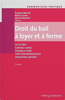 Livre Relié Commentaire pratique Droit du bail à loyer et à ferme de Aurélie Gandoy, Pascal Jeannin, Marie-Laure Percassi