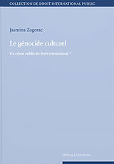 Couverture cartonnée Le génocide culturel de Jasmina Zagorac