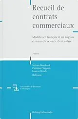 Fester Einband Recueil de contrats commerciaux von Malak Ahmadov-El Addal, Adrien Alberini, Caroline Babel Casutt