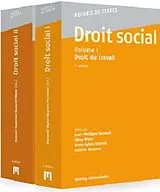 Kartonierter Einband Droit social, Volume I (7.A.) et Volume II (6.A.) von 