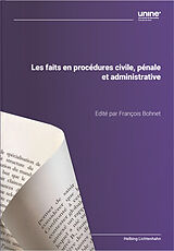 Couverture cartonnée Les faits en procédures civile, pénale et administrative de 